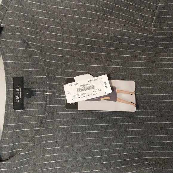 Grey striped dress - Picture 2 of 3